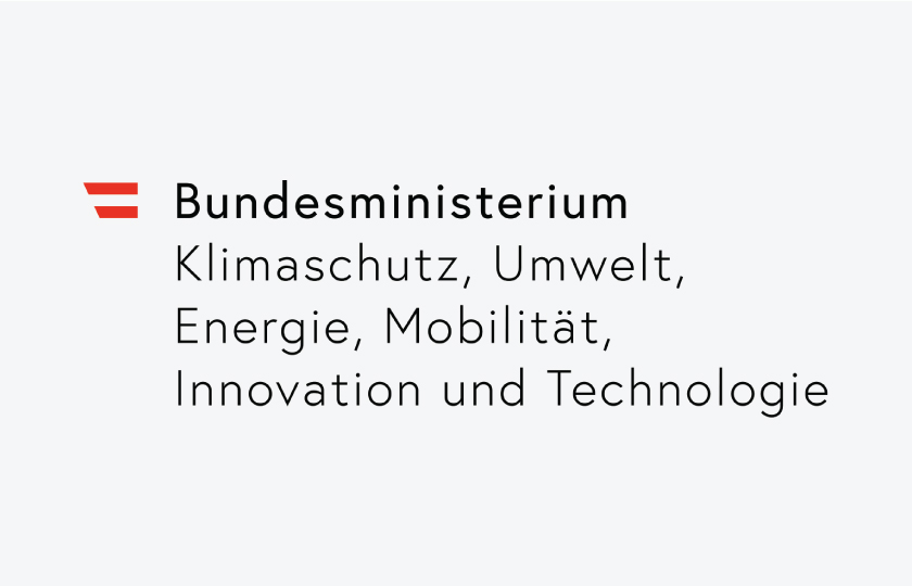 Das Logo des Bundesministeriums für Klimaschutz, Umwelt, Energie, Mobilität, Innovation und Technologie.