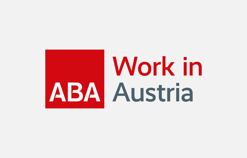 Das Logo von ABA - Work in Austria.