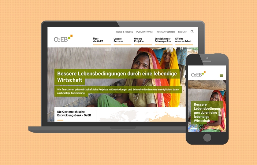 Neue Website der österreichischen Entwicklungsbank