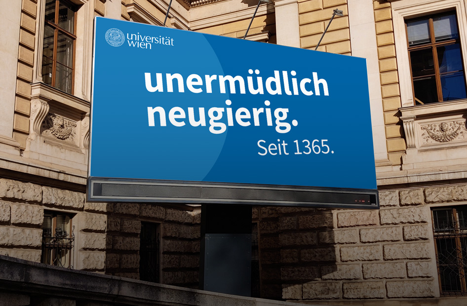 Billboard der Universität Wien