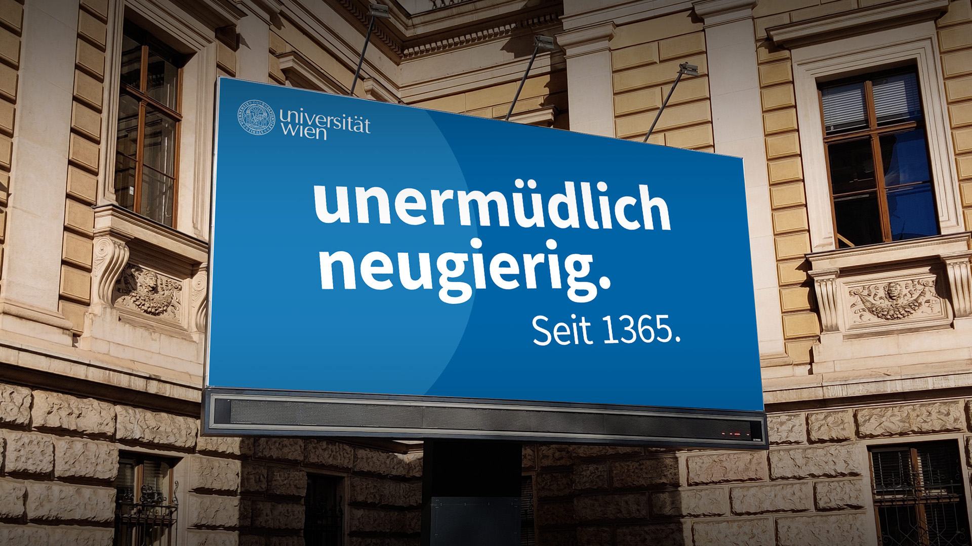Billboard der Universität Wien