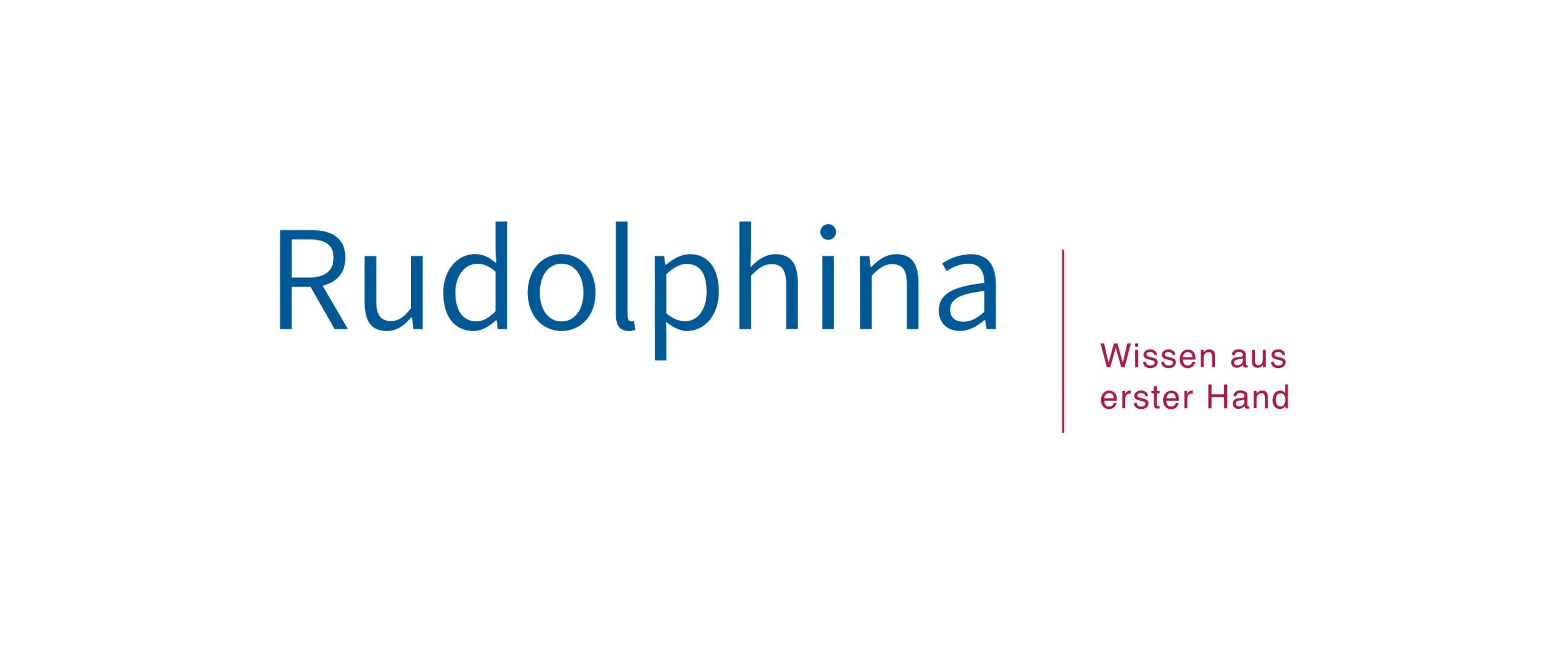 Logo von Rudolphina mit Claimzusatz 