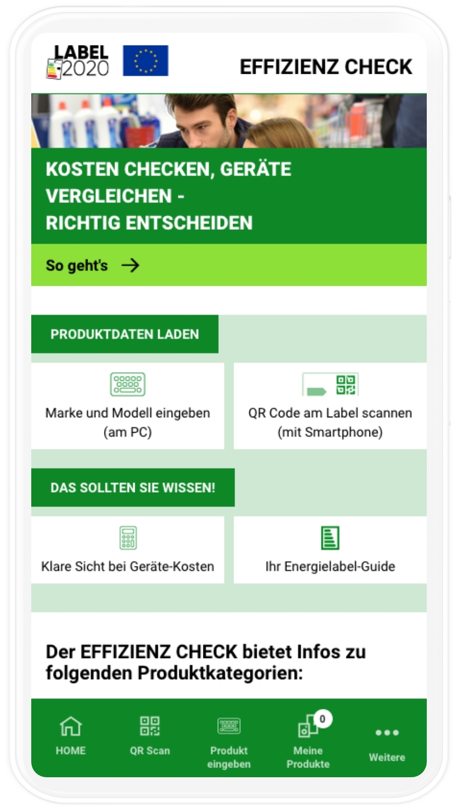 Viewport der Label 2020  Landingpage in Mobile-Auflösung