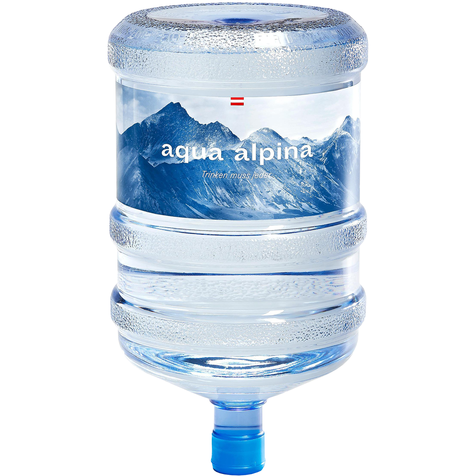 Zu sehen ist eine Flasche von Aqua Alpina