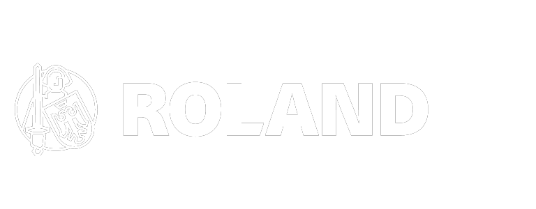 Logo der Roland Spedition auf blau