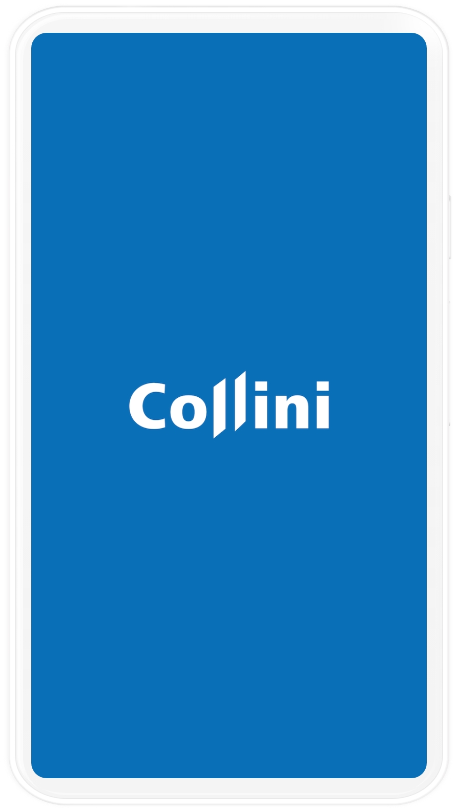 mobile mockup in the Collini app