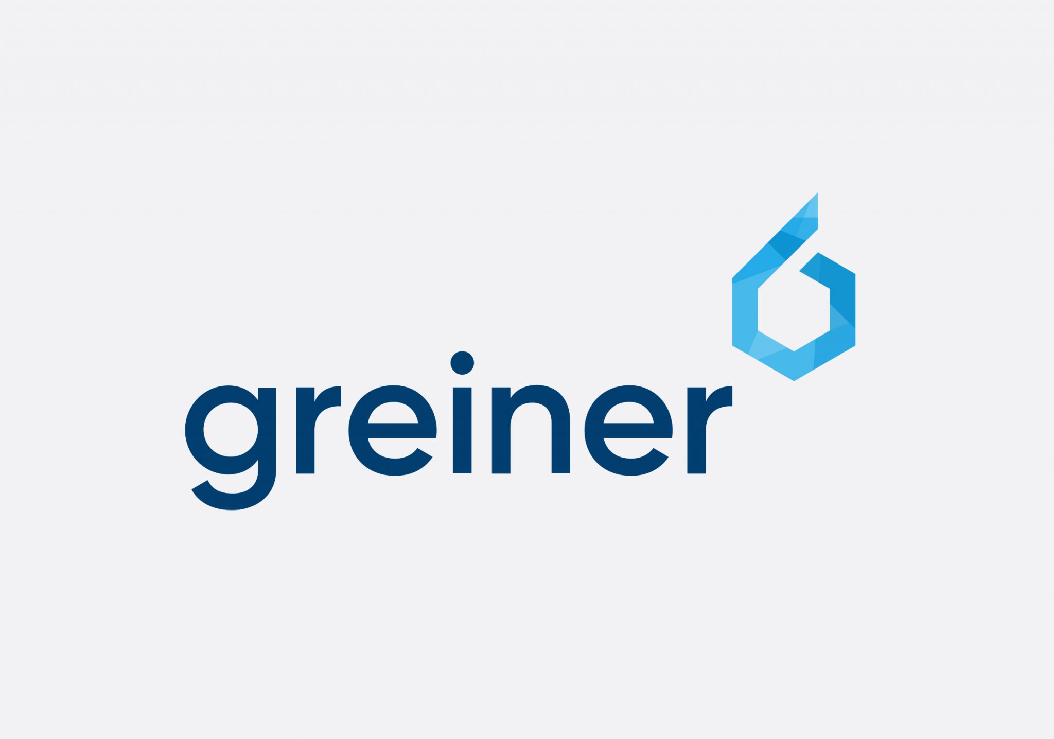 Das Greiner Logo auf grauem Hintergrund