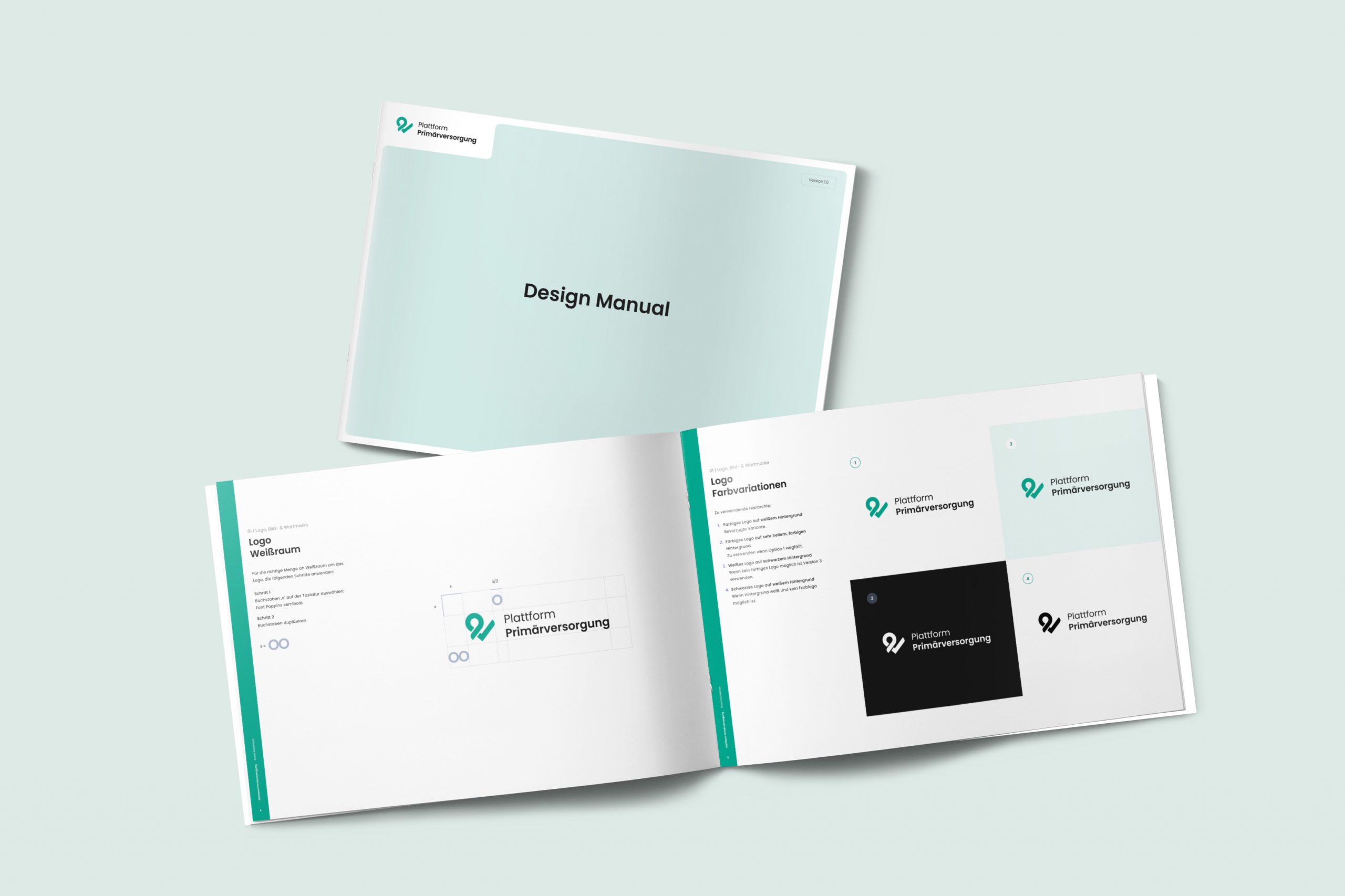 Das Design Manual der Plattform Primärversorgung enthält die Logo Spezifikationen